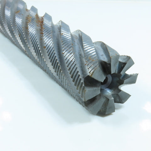 Hanita 6255 2" Roughing Square Face/End Mill 8F 2" Shank 8-1/2" LOC 11-3/4" OAL