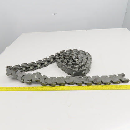 EWAB 2" Wide Nylon Side Flexing Flow Line Safety Top Conveyor Chain 9'