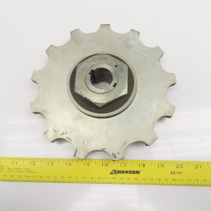 8-1/4" OD 13 Tooth Conveyor Chain Pulley EWAB Flex Chain 30mm Bore