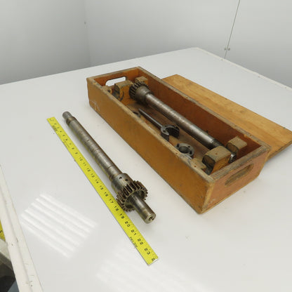 Industrial Pressure Slitter Cutter Roller Shaft Only 1-1/8" Lot Of 2