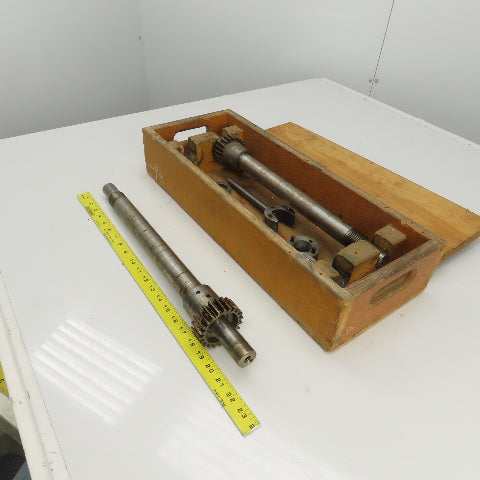 Industrial Pressure Slitter Cutter Roller Shaft Only 1-1/8" Lot Of 2