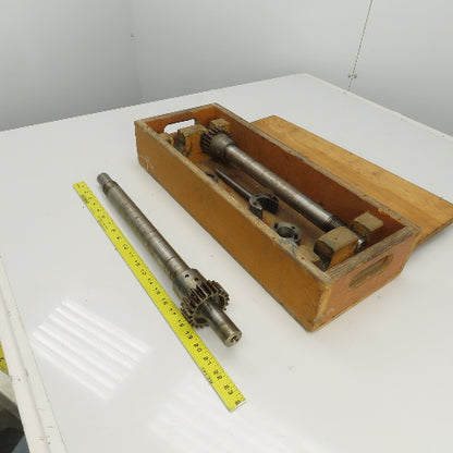 Industrial Pressure Slitter Cutter Roller Shaft Only 1-1/8" Lot Of 2