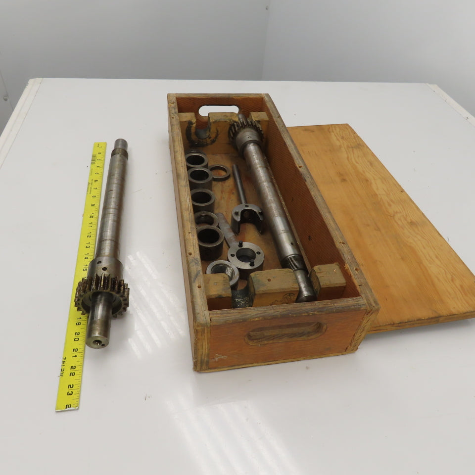 Industrial Pressure Slitter Cutter Roller Shaft Only 1-1/8" Lot Of 2