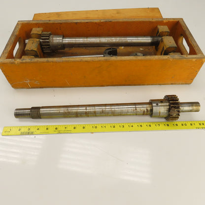 Industrial Pressure Slitter Cutter Roller Shaft Only 1-1/8" Lot Of 2