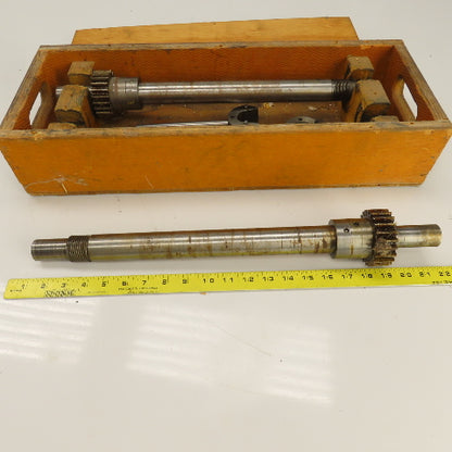 Industrial Pressure Slitter Cutter Roller Shaft Only 1-1/8" Lot Of 2