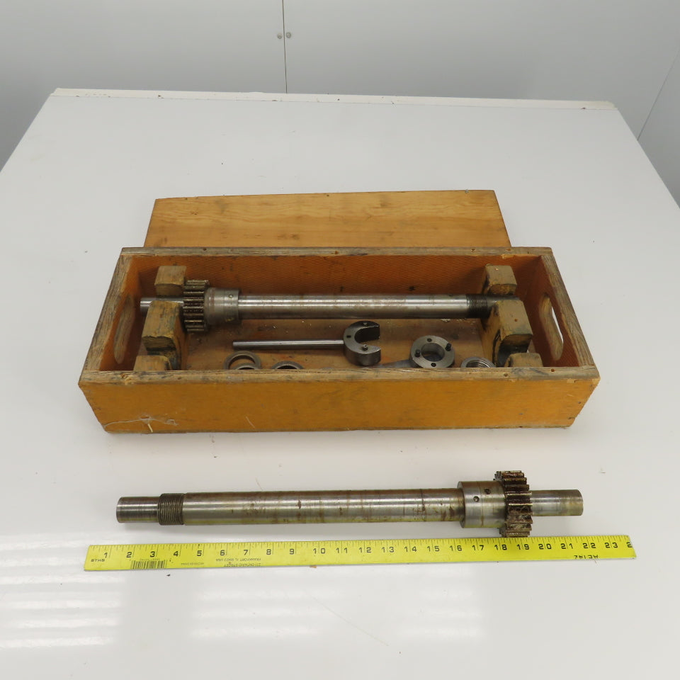 Industrial Pressure Slitter Cutter Roller Shaft Only 1-1/8" Lot Of 2