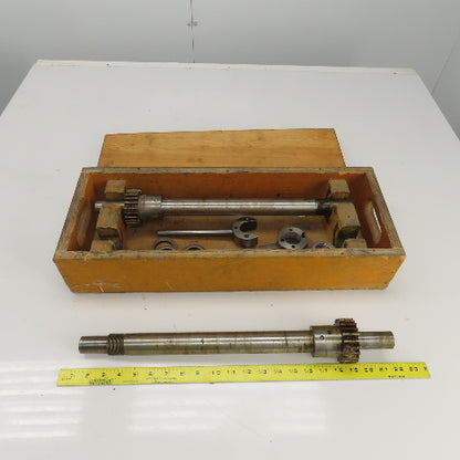 Industrial Pressure Slitter Cutter Roller Shaft Only 1-1/8" Lot Of 2