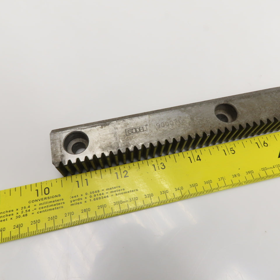 Gudel 900070 Size 20 Guideway Vee Track Type FZ 20G Pinion Gear 6TPI 40.5" OAL