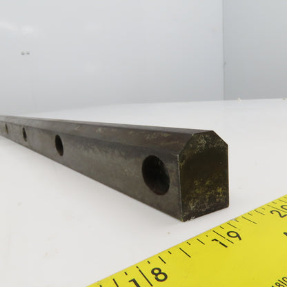 20mm Wide x 29.50mm Tall Hardened Steel Vee Track 22" OAL
