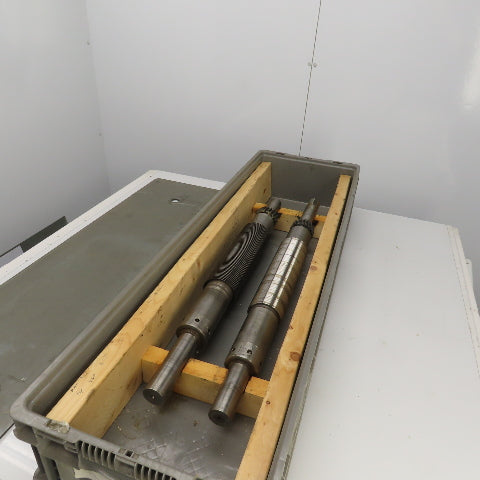 LF Fales Industrial Pressure Paper Slitter Cutter Roller 1-5/8" Shaft Lot Of 2