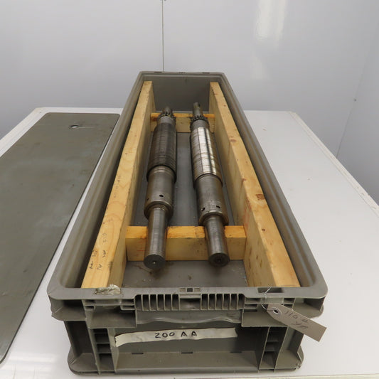 LF Fales Industrial Pressure Paper Slitter Cutter Roller 1-5/8" Shaft Lot Of 2