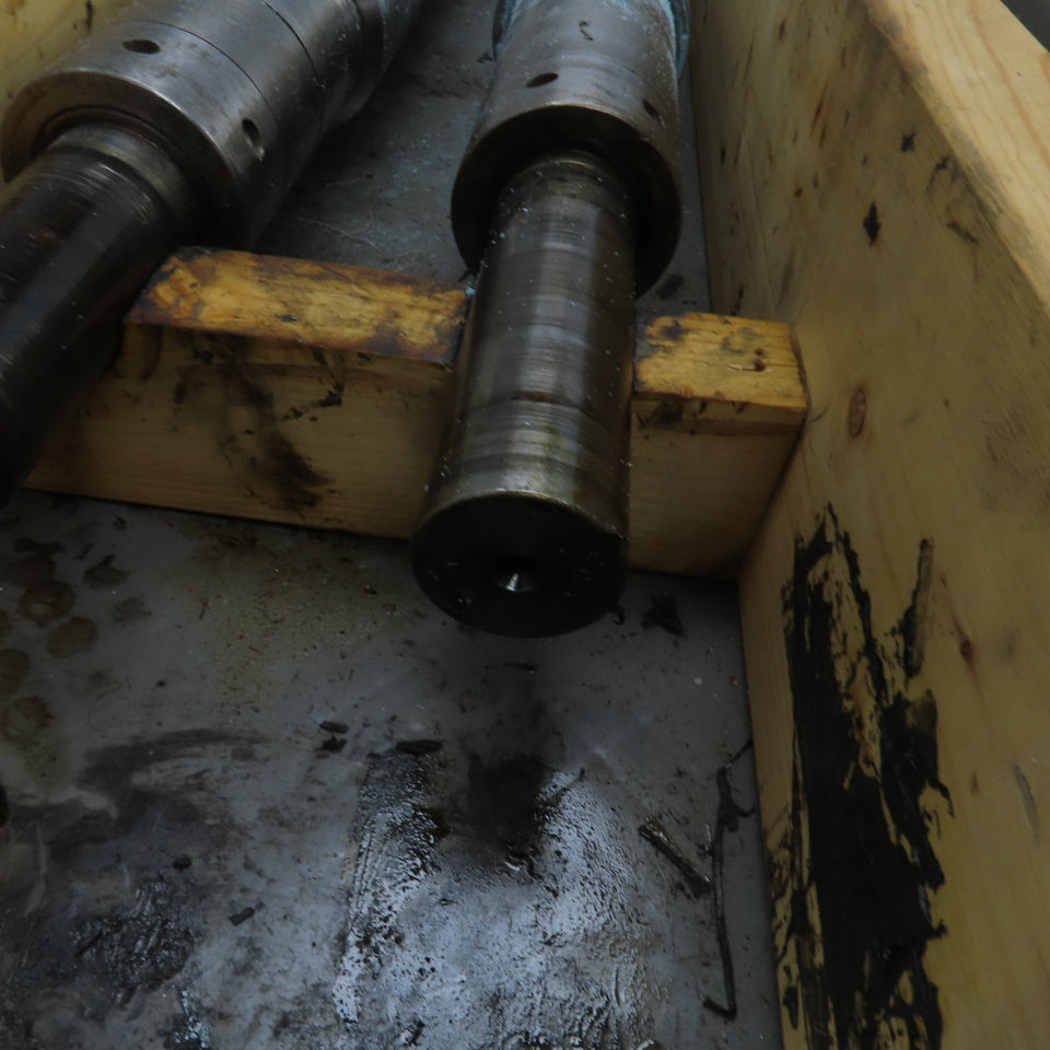 LF Fales Industrial Pressure Paper Slitter Cutter Roller 1-5/8" Shaft Lot Of 2