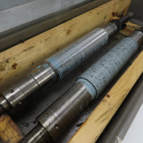 LF Fales Industrial Pressure Paper Slitter Cutter Roller 1-5/8" Shaft Lot Of 2
