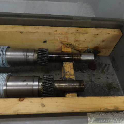 LF Fales Industrial Pressure Paper Slitter Cutter Roller 1-5/8" Shaft Lot Of 2