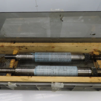 LF Fales Industrial Pressure Paper Slitter Cutter Roller 1-5/8" Shaft Lot Of 2