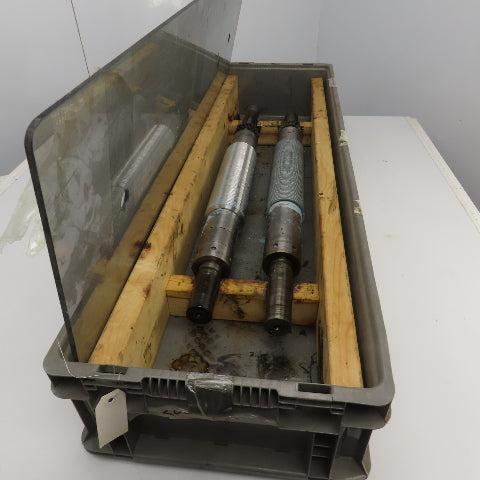 LF Fales Industrial Pressure Paper Slitter Cutter Roller 1-5/8" Shaft Lot Of 2
