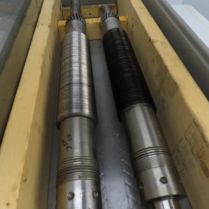 LF Fales Industrial Pressure Paper Slitter Cutter Roller 1-5/8" Shaft Lot Of 2