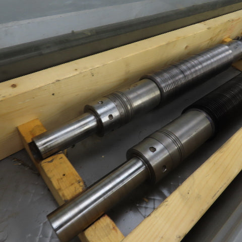 LF Fales Industrial Pressure Paper Slitter Cutter Roller 1-5/8" Shaft Lot Of 2
