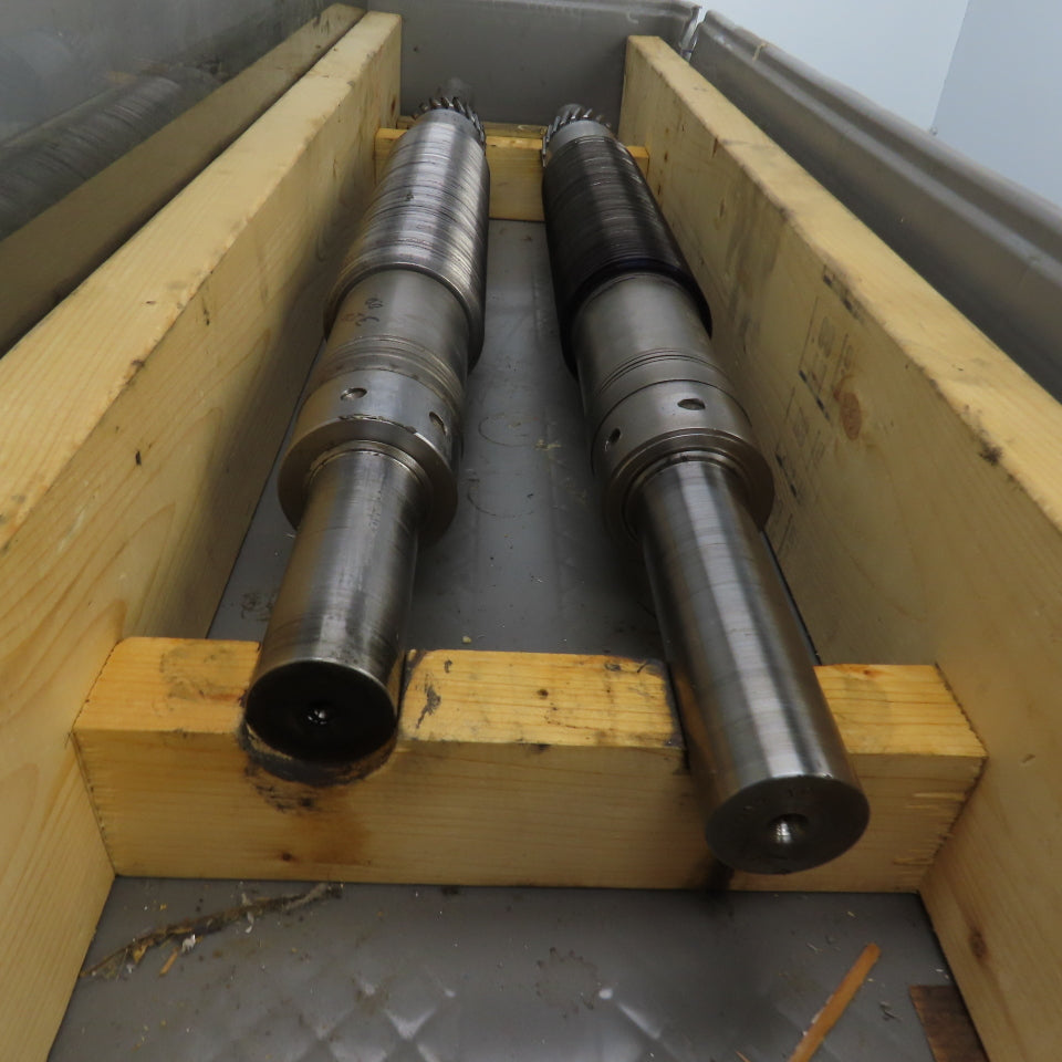 LF Fales Industrial Pressure Paper Slitter Cutter Roller 1-5/8" Shaft Lot Of 2