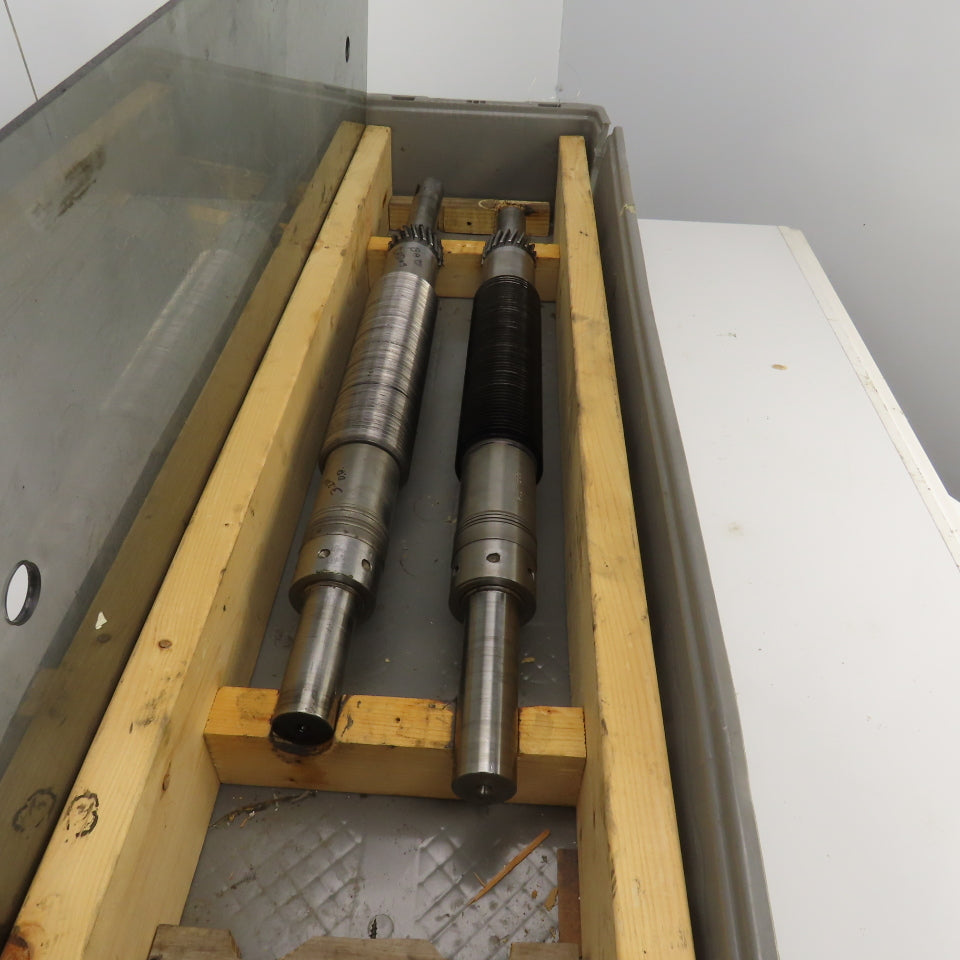 LF Fales Industrial Pressure Paper Slitter Cutter Roller 1-5/8" Shaft Lot Of 2