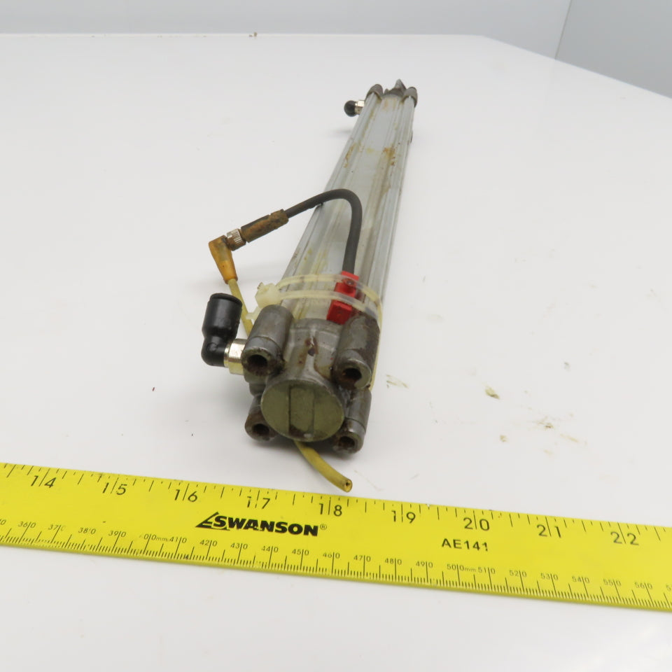 1" Bore 12" Stroke Double Acting Air Cylinder Nose Mount 12mm Rod
