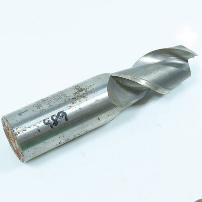 Misc. Square End Mill 2 Flute 1" Shank Various Dia. Lot of 8