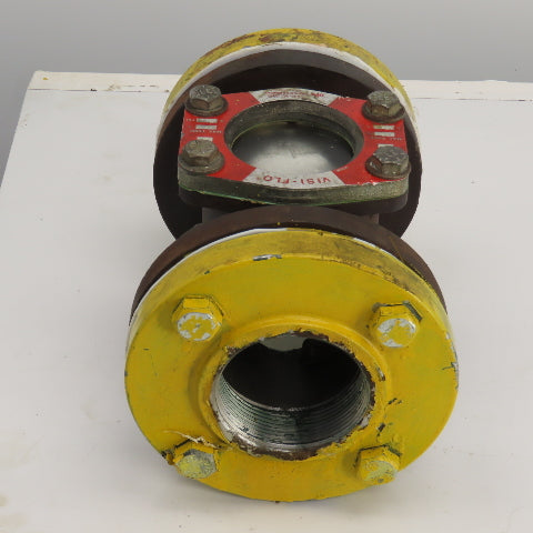OPW Visi-Flo 1420 3" NPT Inline WCB Steel Sight Flow Indicator 200PSI