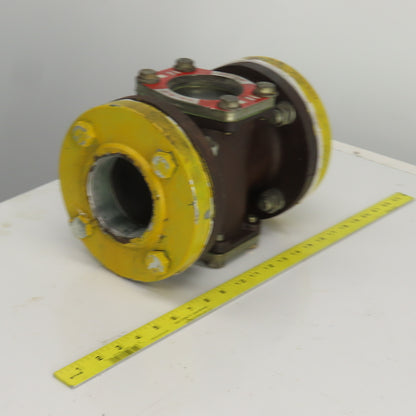 OPW Visi-Flo 1420 3" NPT Inline WCB Steel Sight Flow Indicator 200PSI