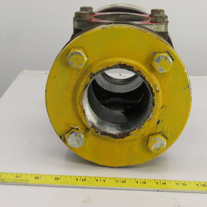 OPW Visi-Flo 1420 3" NPT Inline WCB Steel Sight Flow Indicator 200PSI