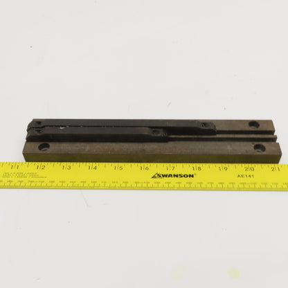 Steel Limit Switch Dog Rail 6mm 2 Groove 48mm x 250mm