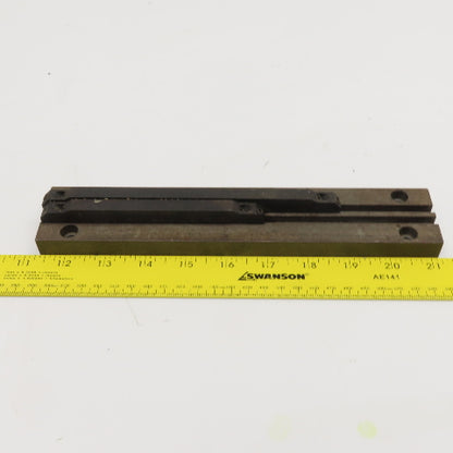 Steel Limit Switch Dog Rail 6mm 2 Groove 48mm x 250mm