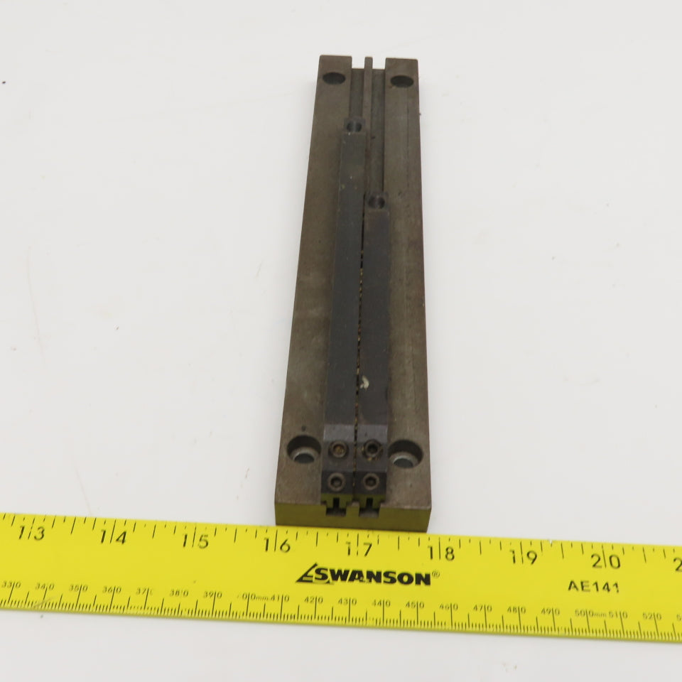 Steel Limit Switch Dog Rail 6mm 2 Groove 48mm x 250mm