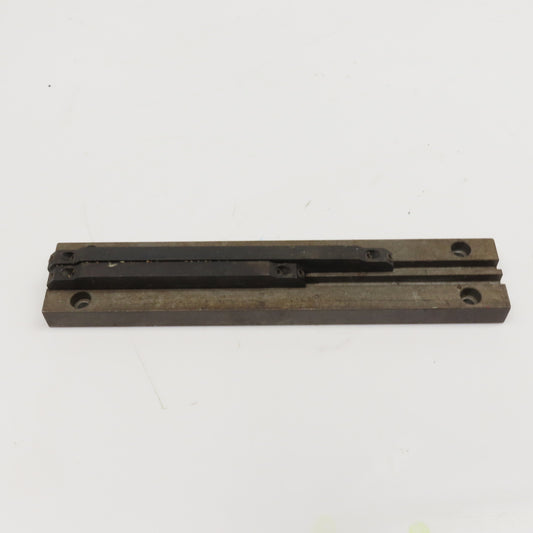 Steel Limit Switch Dog Rail 6mm 2 Groove 48mm x 250mm