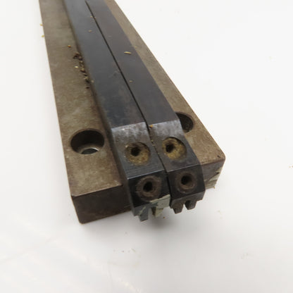 Steel Limit Switch Dog Rail 6mm 2 Groove 48mm x 650mm