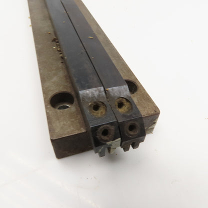 Steel Limit Switch Dog Rail 6mm 2 Groove 48mm x 650mm