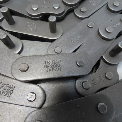 Tusubaki RF280 85' Single Roller Attachment Chain Extended Pin Lug Double Pitch