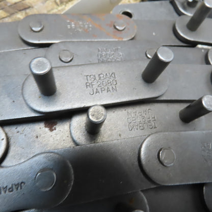 Tusubaki RF280 85' Single Roller Attachment Chain Extended Pin Lug Double Pitch