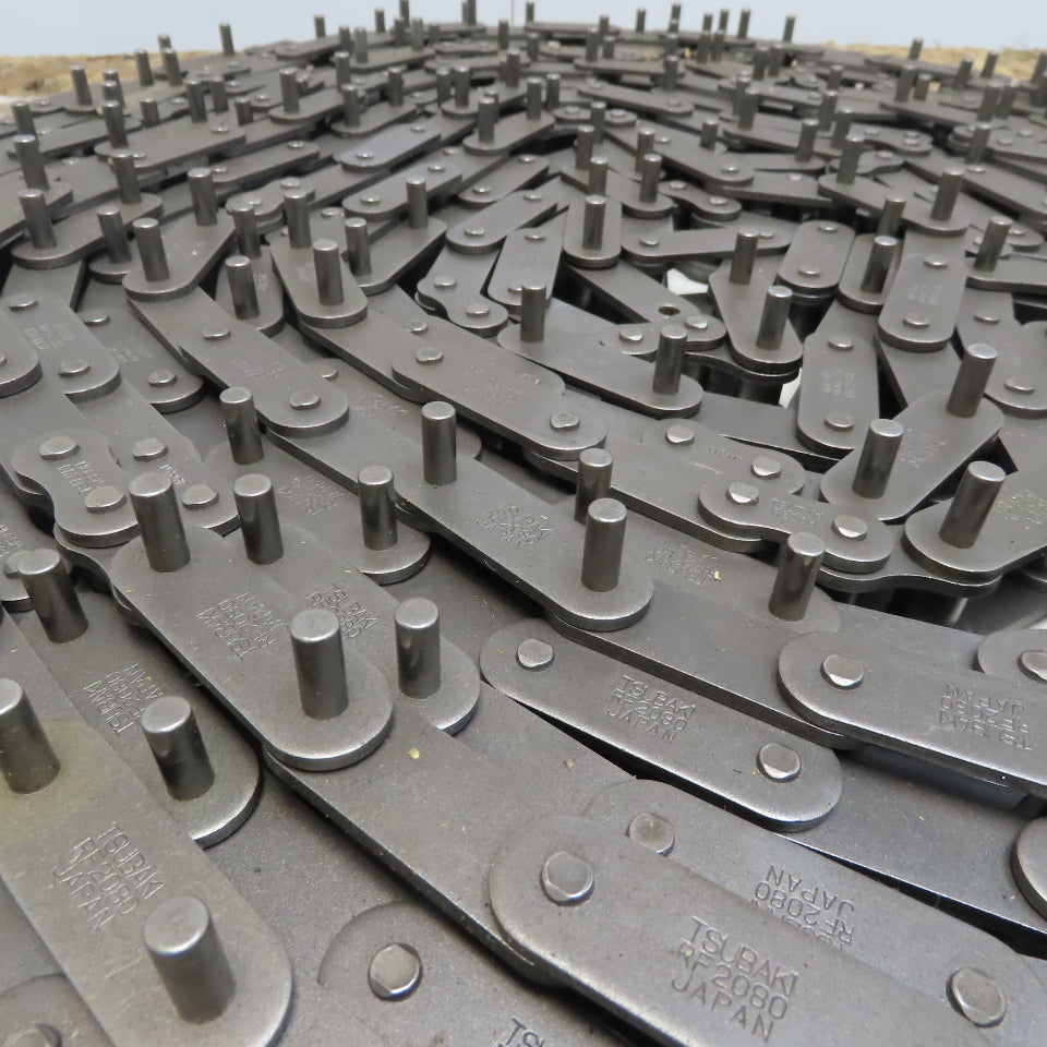 Tusubaki RF280 85' Single Roller Attachment Chain Extended Pin Lug Double Pitch