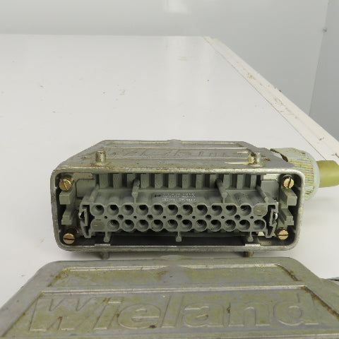Wieland 70.300.2440 /70.400.1040 12 Pin Female Connector 380/660VAC 16A Lot Of 3