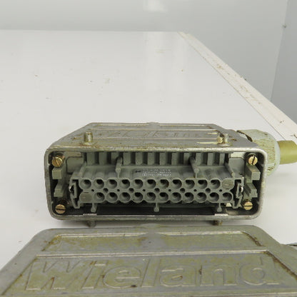 Wieland 70.300.2440 /70.400.1040 12 Pin Female Connector 380/660VAC 16A Lot Of 3
