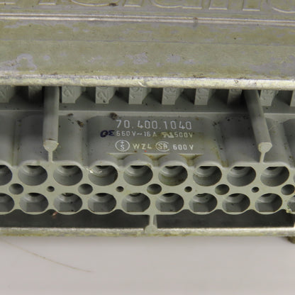 Wieland 70.300.2440 /70.400.1040 12 Pin Female Connector 380/660VAC 16A Lot Of 3