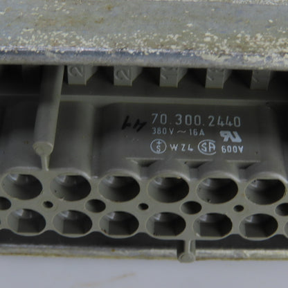 Wieland 70.300.2440 /70.400.1040 12 Pin Female Connector 380/660VAC 16A Lot Of 3