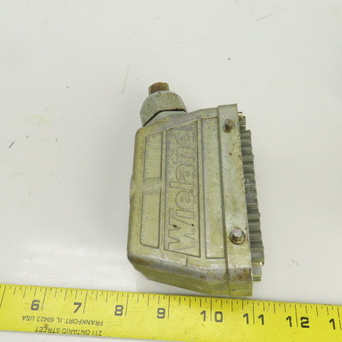 Wieland 70.300.2440 /70.400.1040 12 Pin Female Connector 380/660VAC 16A Lot Of 3