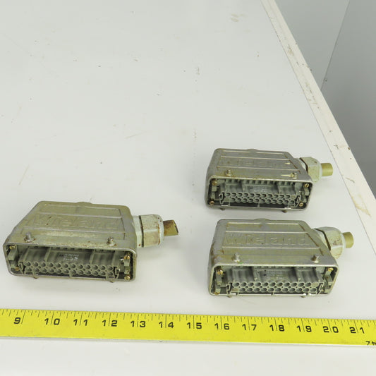 Wieland 70.300.2440 /70.400.1040 12 Pin Female Connector 380/660VAC 16A Lot Of 3