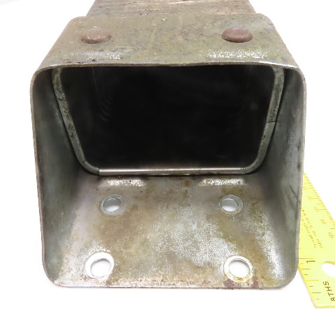 4-1/8" x 2-3/4" Steel Flexible Wireway Cable Carrier W/ Anchors 34-1/4" OAL