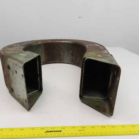 5-1/8" x 3-1/4" Steel Flexible Wireway Cable Carrier W/ Anchors 43-3/4" OAL