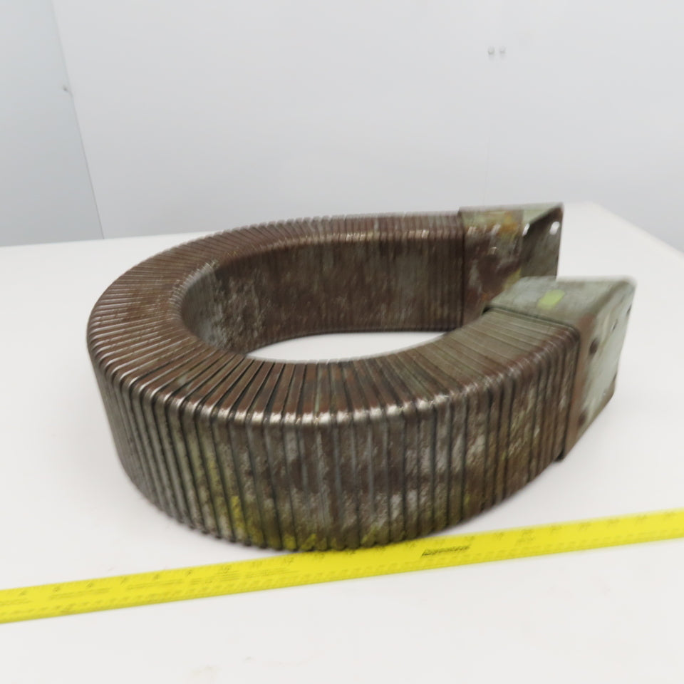 5-1/8" x 3-1/4" Steel Flexible Wireway Cable Carrier W/ Anchors 43-3/4" OAL