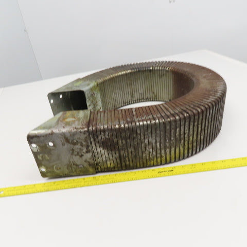 5-1/8" x 3-1/4" Steel Flexible Wireway Cable Carrier W/ Anchors 43-3/4" OAL