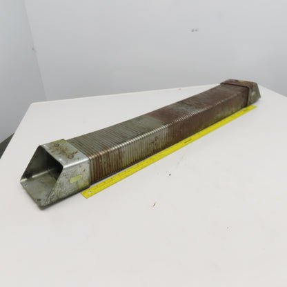 5-1/8" x 3-1/4" Steel Flexible Wireway Cable Carrier W/ Anchors 43-3/4" OAL