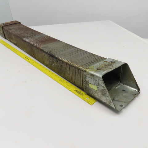 5-1/8" x 3-1/4" Steel Flexible Wireway Cable Carrier W/ Anchors 43-3/4" OAL